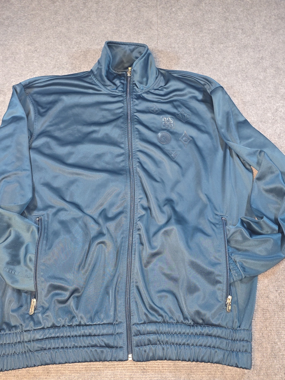 Sean John Y2K Teal Blue Full Zip Track Jacket Men’s Large Hip Hop Streetwear
